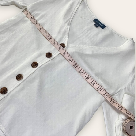 ModCloth Effortless Example Long Sleeve Blouse Ivory Size XS - Picture 6 of 16